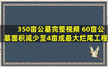 350亩公墓完整视频 60亩公墓面积减少至4亩成最大烂尾工程